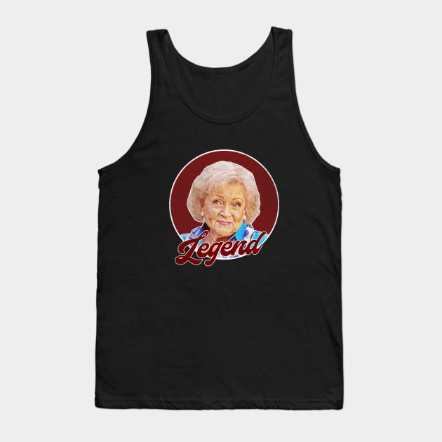 Betty White - Legend Tank Top by karutees